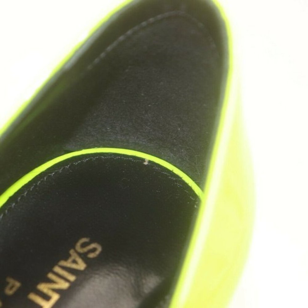 Saint Laurent Kiki Neon Patent Leather Pumps - Picture 6 of 10